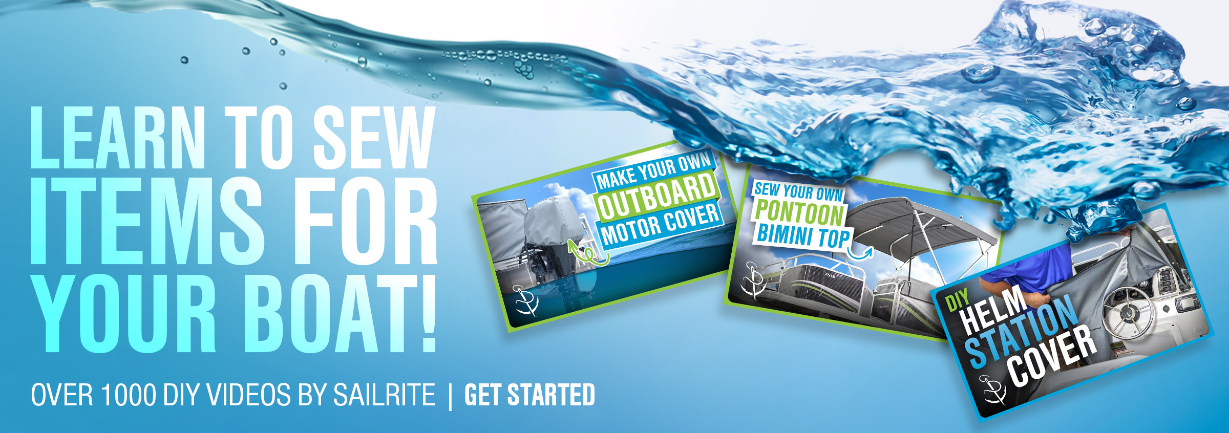 learn to sew items for your boat! over 100 DIY videos by sailrite