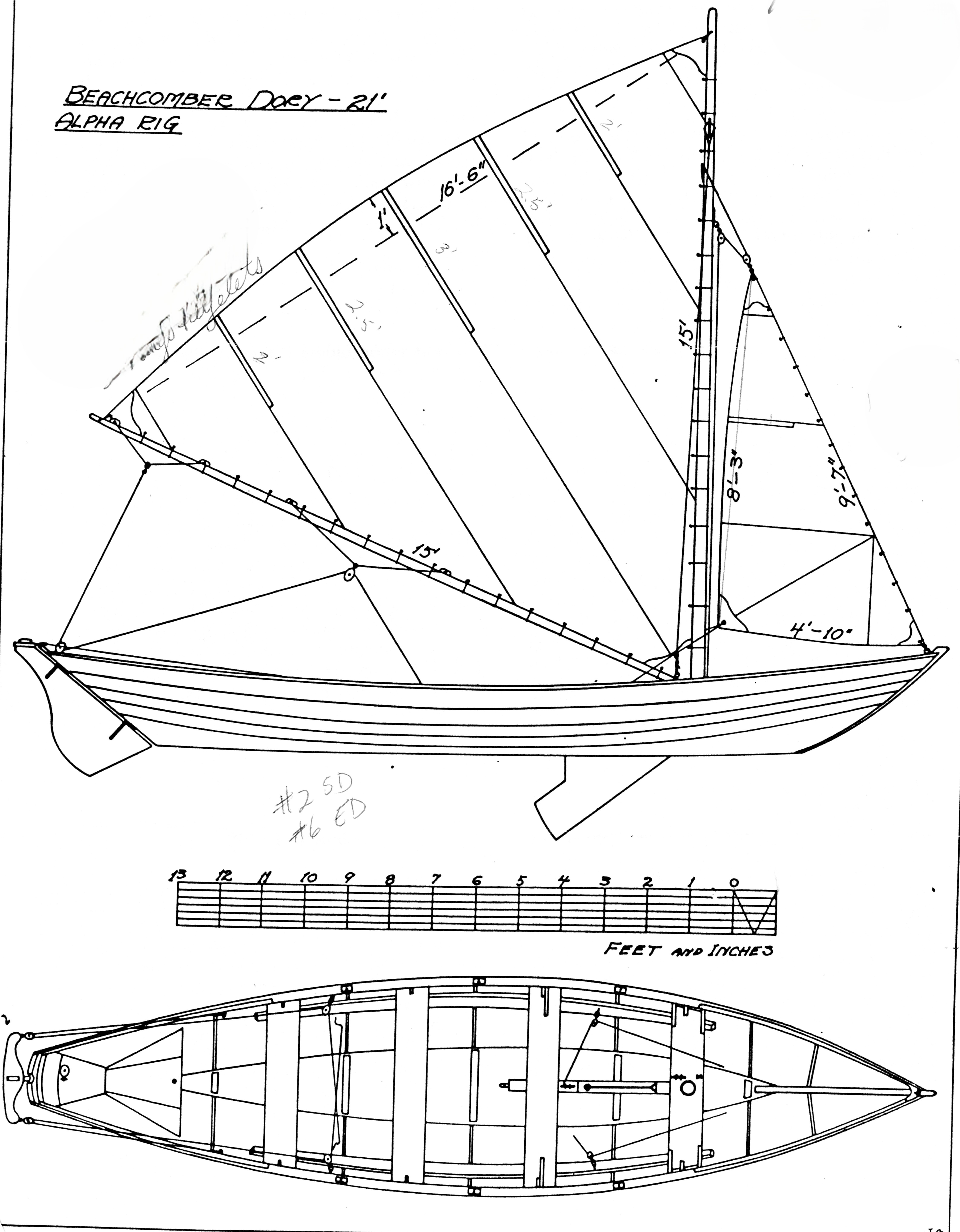 Beachcomber Dory Alpha rig 21'