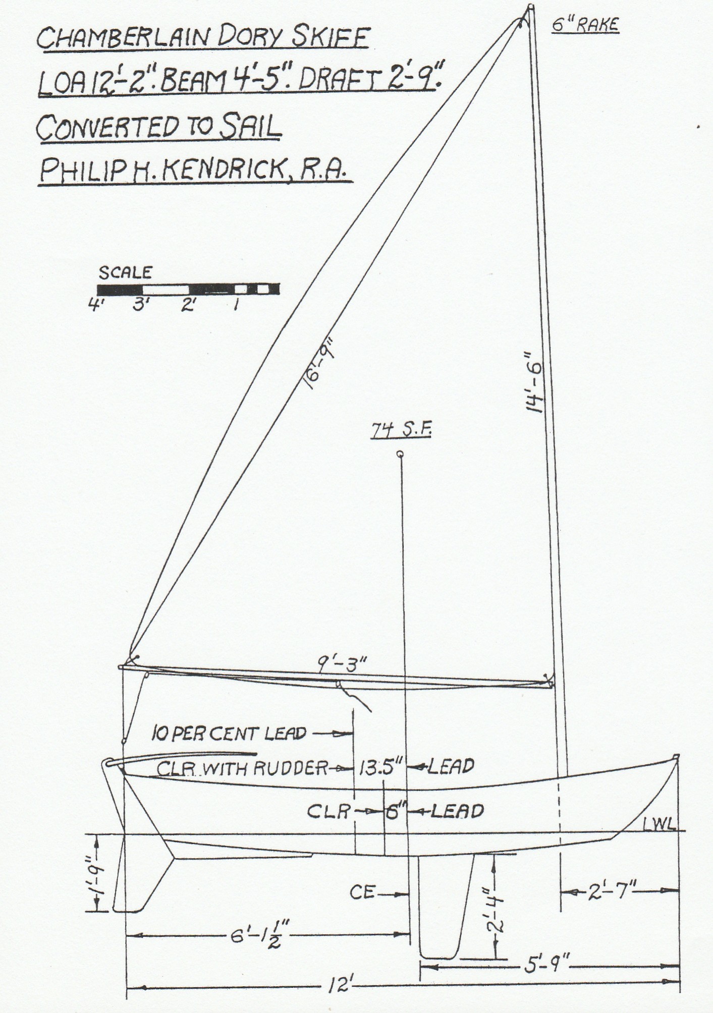 Chamberlain Dory Skiff