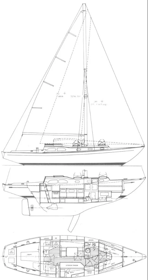 Pearson Invicta II (sloop rig)