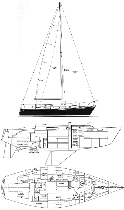 Pearson 10M (tall rig)