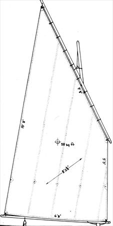 Penobscot 17 Schooner ForeSail (Lug)