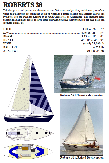 Roberts 36 Sloop/Cutter