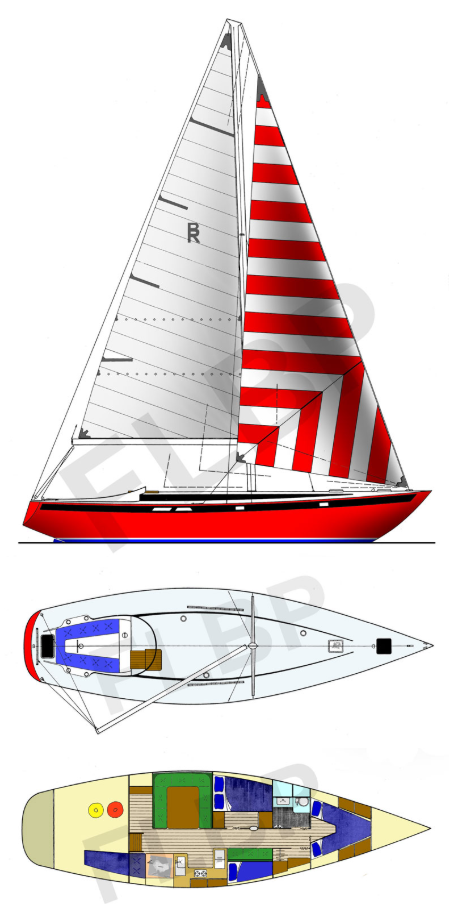 Roberts Offshore 44 Sloop Rig