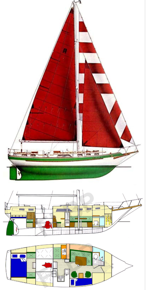 Roberts Spray 36 Cutter Rigged